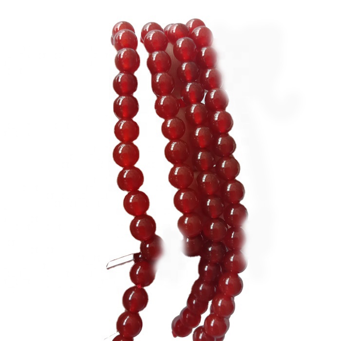 Precious Natural Rooi Carnelian Aa Beads Gemstone 16inch Beaded String Jewelry 6mm 9