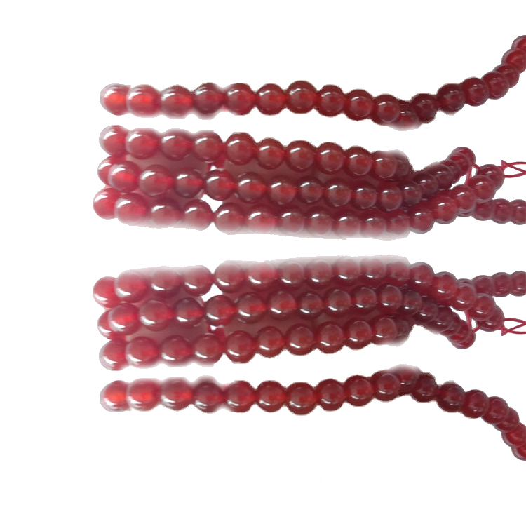 Precious Natural Rooi Carnelian Aa Beads Gemstone 16inch Beaded String Jewelry 6mm 15