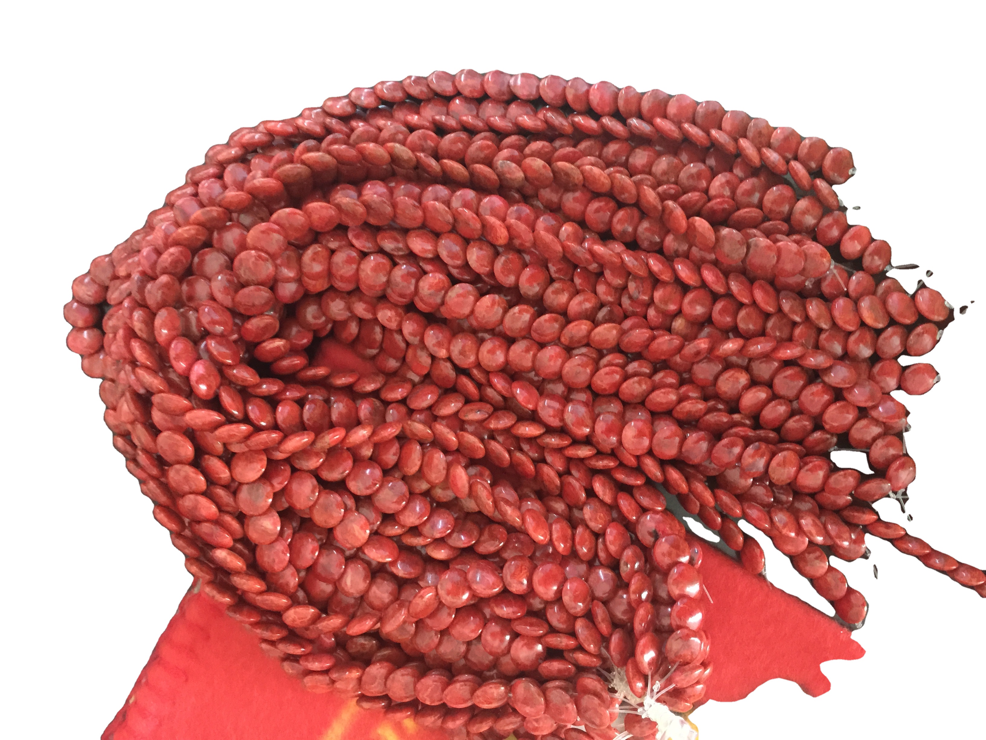 Apple mga korales nga mga kuwintas 33