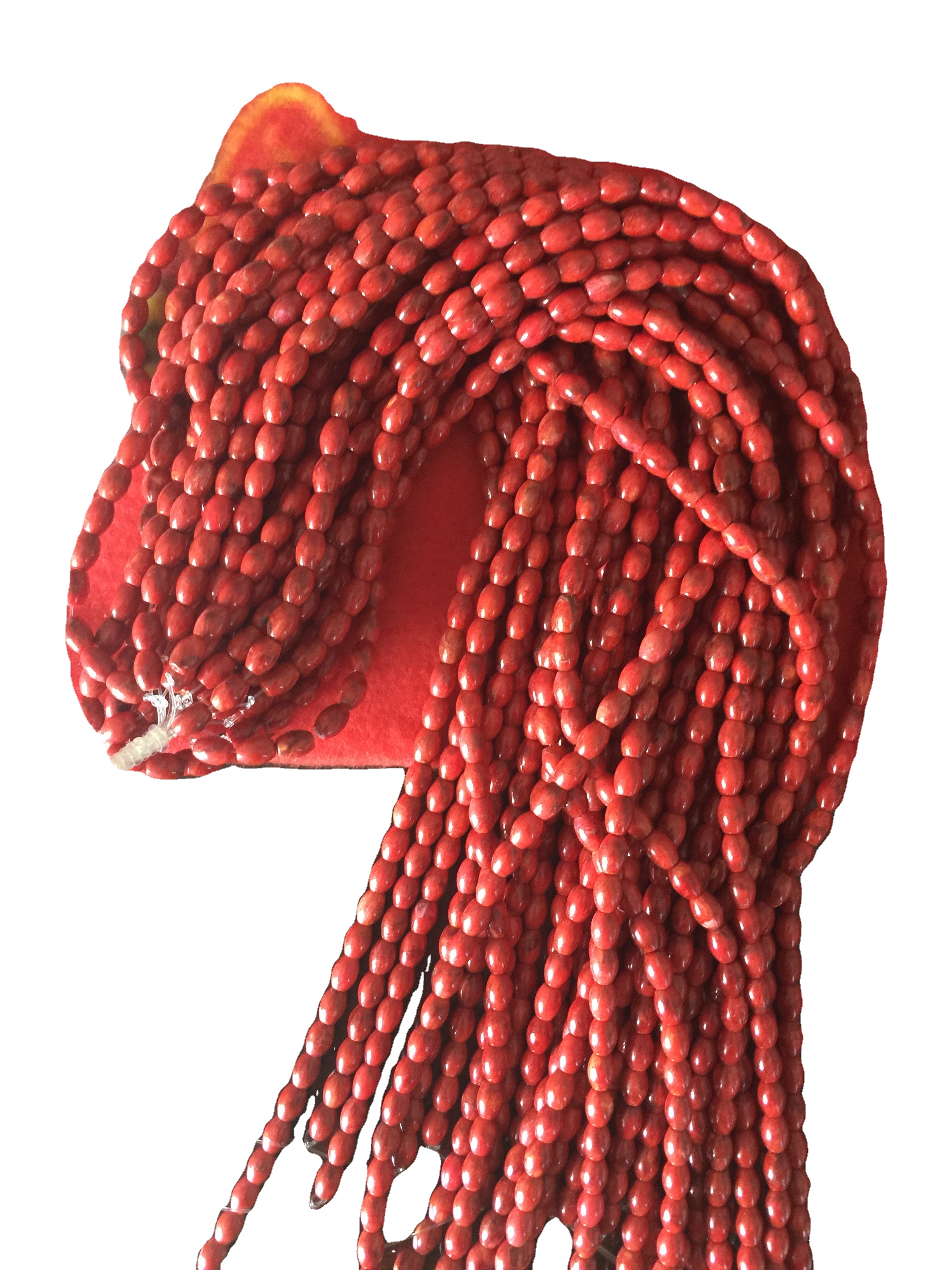 Apple mga korales nga mga kuwintas 37