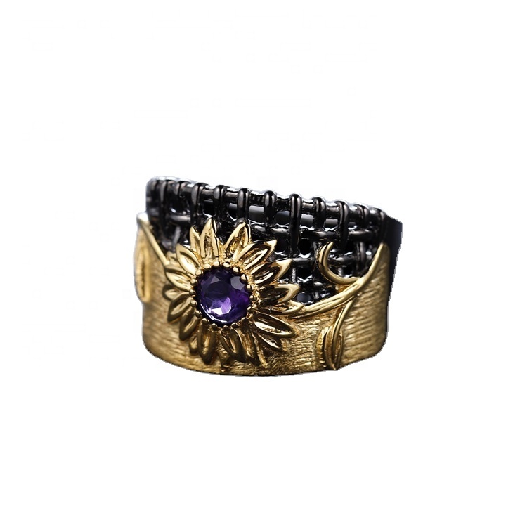 925 anillos con incrustaciones de plata esterlina 32