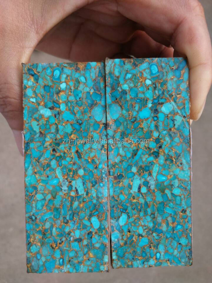 100% Top kwaliteit blou koper turkoois 7