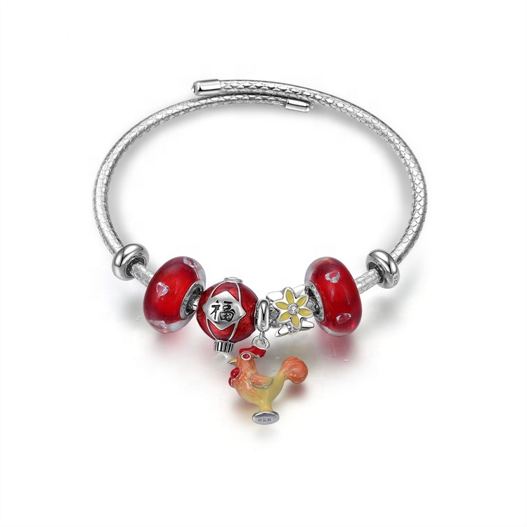 Ny Mote Kvinner Gave Bangle Real Natural Crystal 925 Sterling Sølv Smykker Charm Armbånd 9