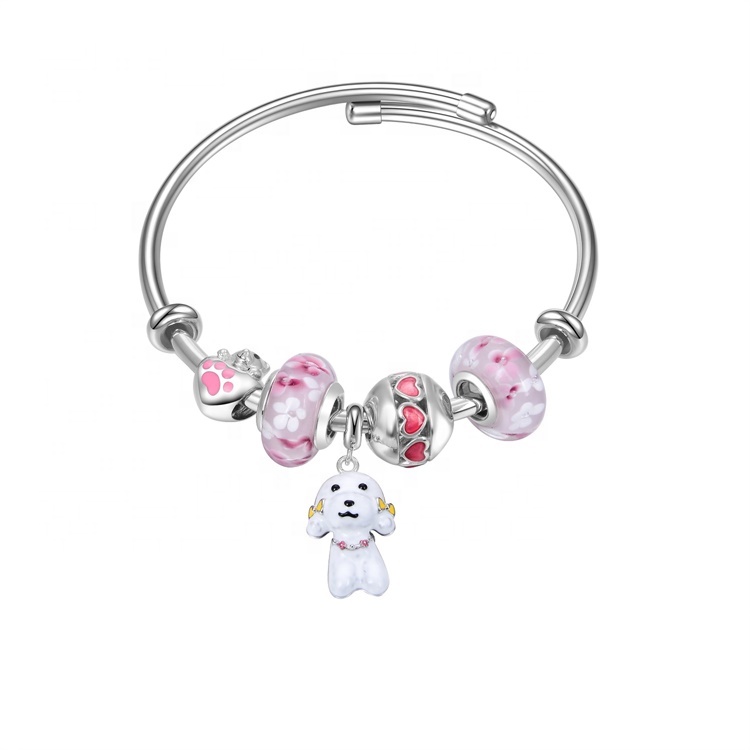 Ny Mote Kvinner Gave Bangle Real Natural Crystal 925 Sterling Sølv Smykker Charm Armbånd 7