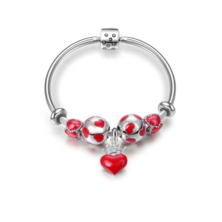 Ny Mote Kvinner Gave Bangle Real Natural Crystal 925 Sterling Sølv Smykker Charm Armbånd 13