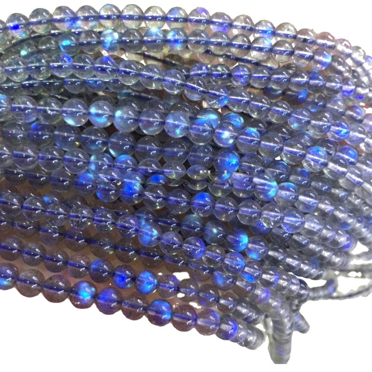 6mm 8mm 10mm labradorite shanga high daraja asili labradorite jiwe kamili strand shanga 20