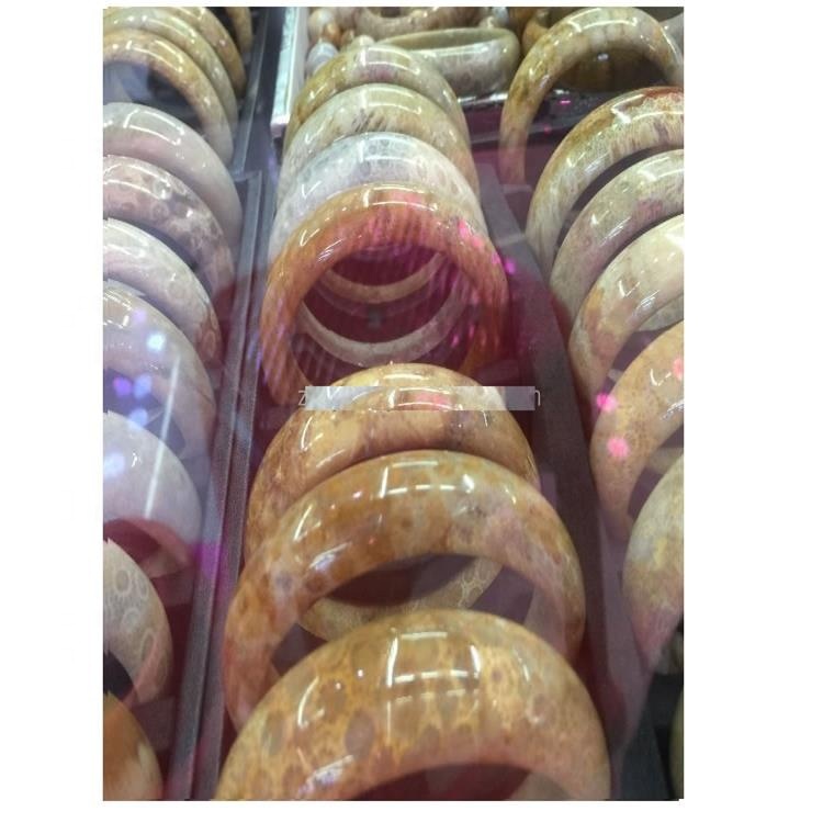 100% Natural Crisantemo Pulsera Pulsera Brazalete Make Wholesale Pulseras de encanto Coral Beads Fine Piedra de piedras preciosas 35