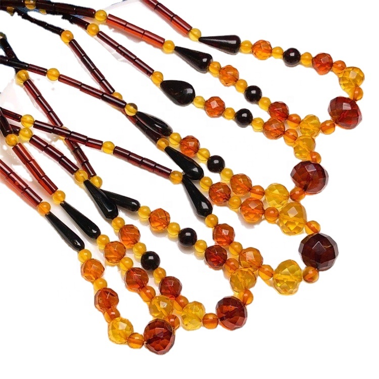 Сладък зъбен високо качество, кехлибар за зъби огърлица кехлибар огърлица бижута 32