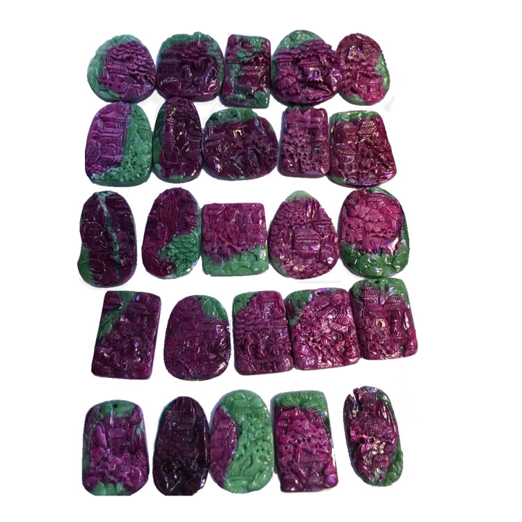 ລູກແກະແກະສະຫຼັກ epidote 35