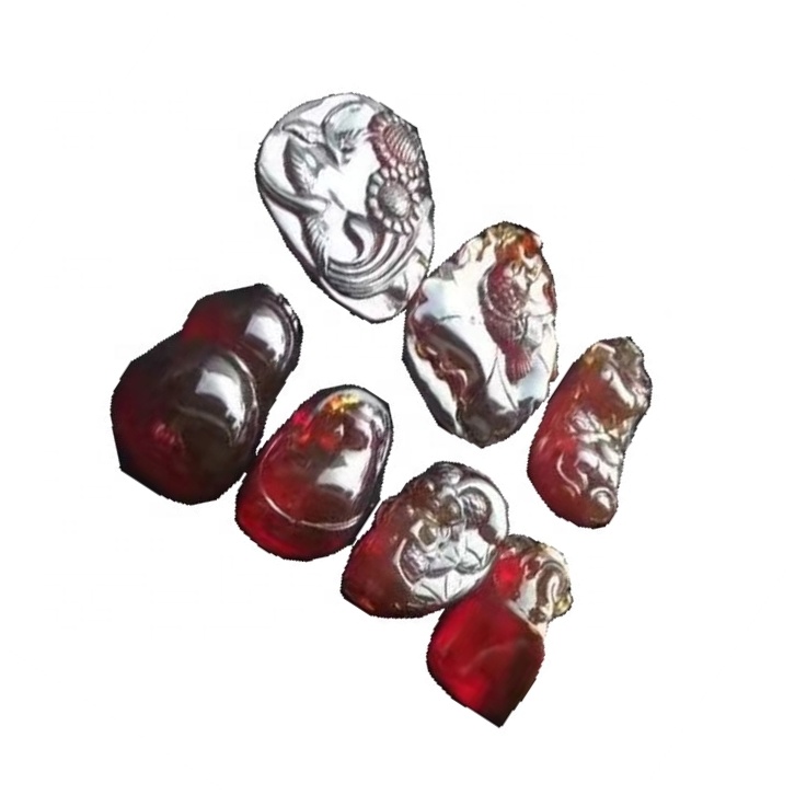 ລູກລະເບີດທີ່ໄດ້ແກະສະຫລັກລະເບີດຂອງລູກປັດນ້ໍານົມ / ລູກແກະທີ່ຖືກແກະສະຫຼັກ crimson / ລູກປັດທີ່ມີສ່ວນບຸກຄົນ 15