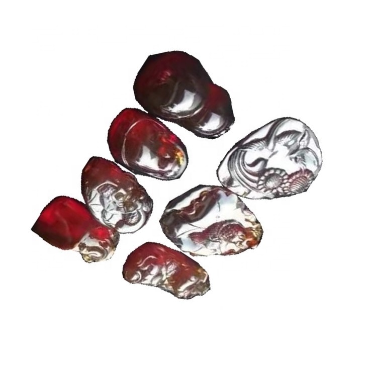 ລູກລະເບີດທີ່ໄດ້ແກະສະຫລັກລະເບີດຂອງລູກປັດນ້ໍານົມ / ລູກແກະທີ່ຖືກແກະສະຫຼັກ crimson / ລູກປັດທີ່ມີສ່ວນບຸກຄົນ 17