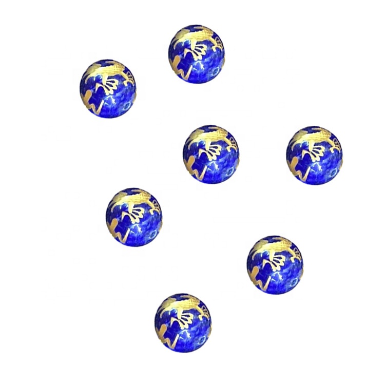 Różne rzeźbione okrągłe lapis Lazuli Koraliki z kamieniami szlachetnymi 34