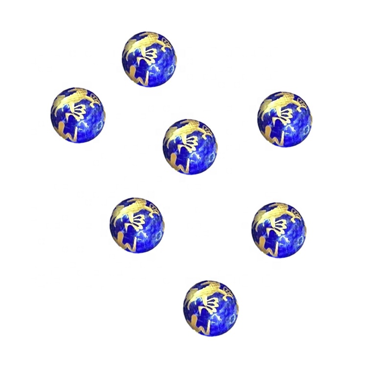 Różne rzeźbione okrągłe lapis Lazuli Koraliki z kamieniami szlachetnymi 32