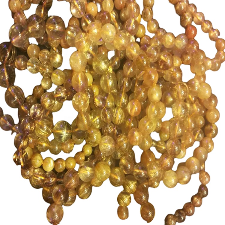 ಮಹಿಳೆಯರಿಗಾಗಿ ಗೋಲ್ಡನ್ ರೂಟಿಲೇಟೆಡ್ ಕ್ವಾರ್ಟ್ಜ್ ಆಭರಣ ನೈಸರ್ಗಿಕ ಕಲ್ಲಿನ ಕಂಕಣ ಗ್ರಾಹಕೀಯಗೊಳಿಸಬಹುದಾದ ಕಂಕಣ 28