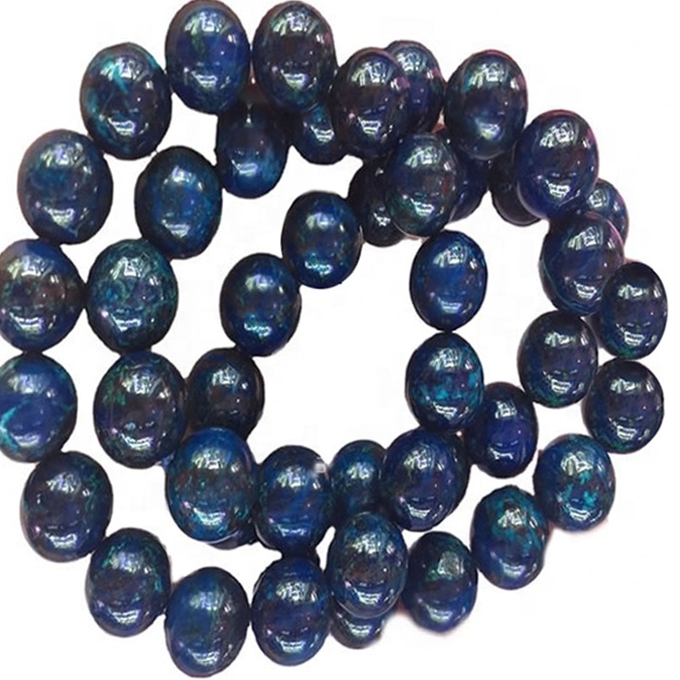 Chrysocolla Naturale Top Grade Gemstone 8 MM Turn Beads Stretch Bracelet 32