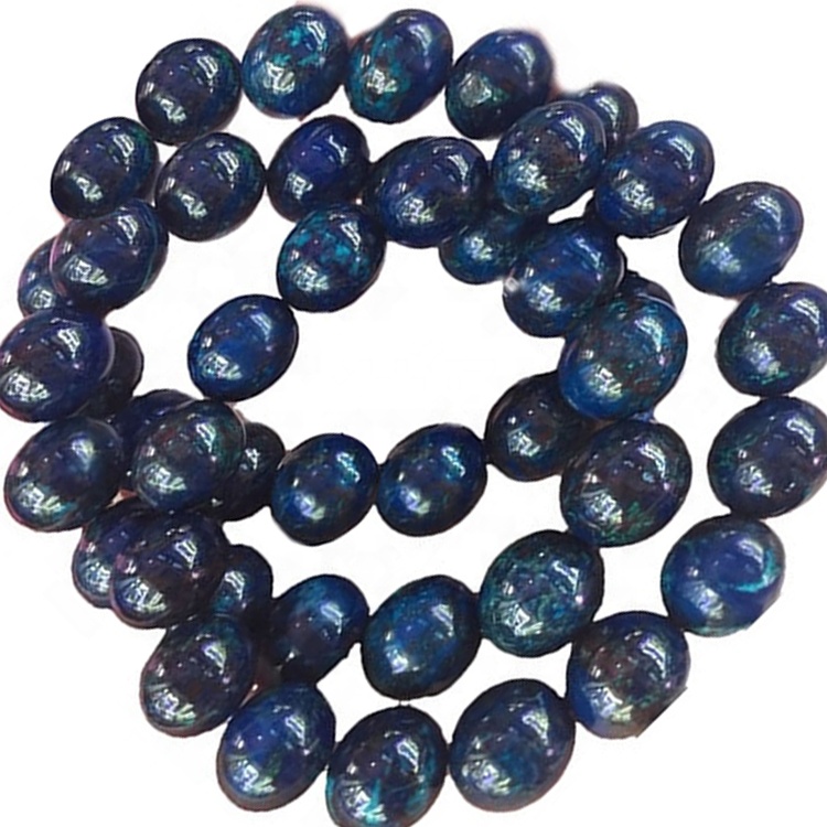 Chrysocolla Naturale Top Grade Gemstone 8 MM Turn Beads Stretch Bracelet 38