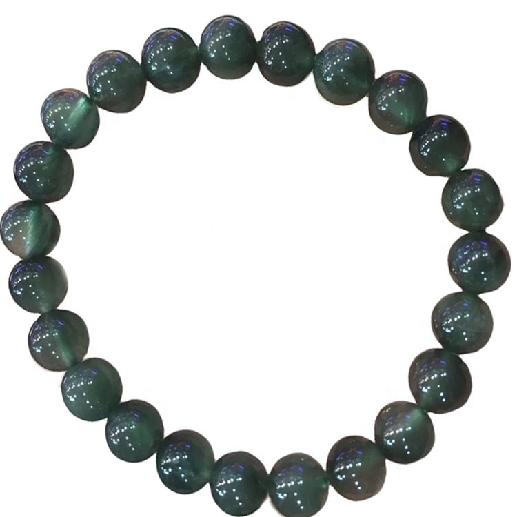 Faseted Green Geroosterde Kwarts Round Beads Armband Massas Hoeveelheid Maak Groothandel 38