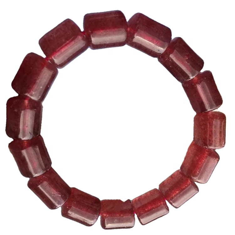 Bella qualità Prodotti al quarzo alla fragola Naturalmente Bracciale gioielli 27