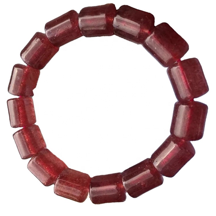 Bella qualità Prodotti al quarzo alla fragola Naturalmente Bracciale gioielli 31