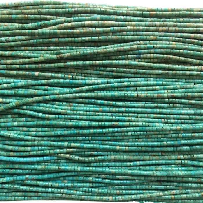 100% Naturalment Kingman Turquoise Heishi żibeġ daqs 2mm-20mm ħafna forom għall-għażla 15