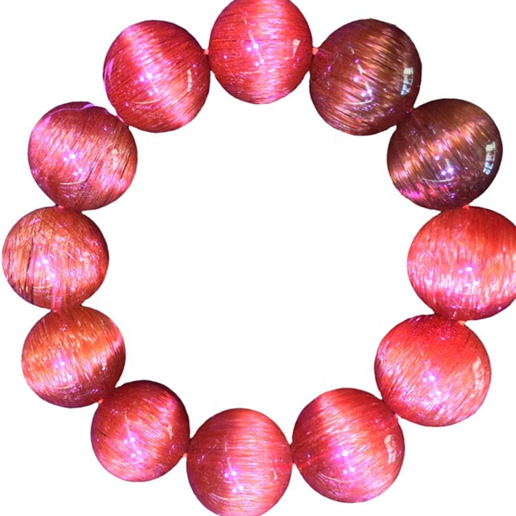 Bracciale con perline ellittiche in quarzo rutilato Bracciale personalizzabile, regalo di gioielli 36