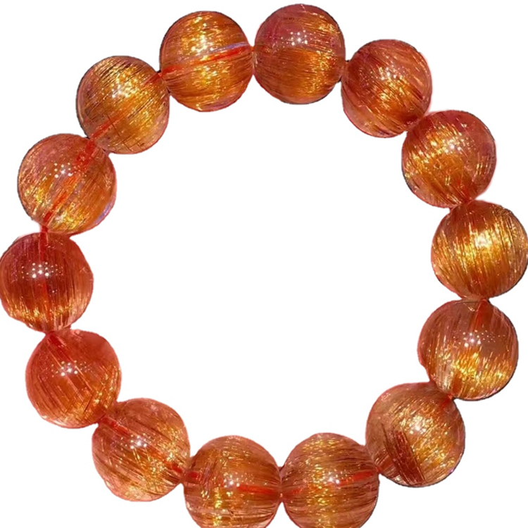 15.5 മി.എം. സ്വാഭാവികമായും ജെഎംസ്റ്റോൺ റ round ണ്ട് ബോഡുകൾ കോപ്പർ റ ut ട്ടിലേറ്റഡ് ബ്രേസ്ലെറ്റുകൾ 30