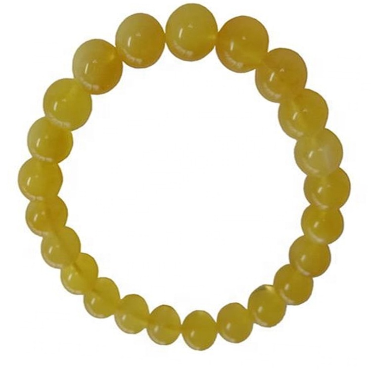 ខ្សែដៃខ្សែដៃ amber amber ធម្មជាតិលាតសន្ធឹង 8 មមមឹមមឺរ 34