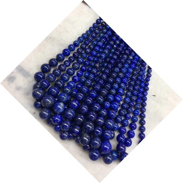 Высокая якасць аптовая лапіс Лазулі плоскай грушы пацеры ў Gemstone Lapis Lazuli пацеркі круглыя ​​свабодныя пацеры 7