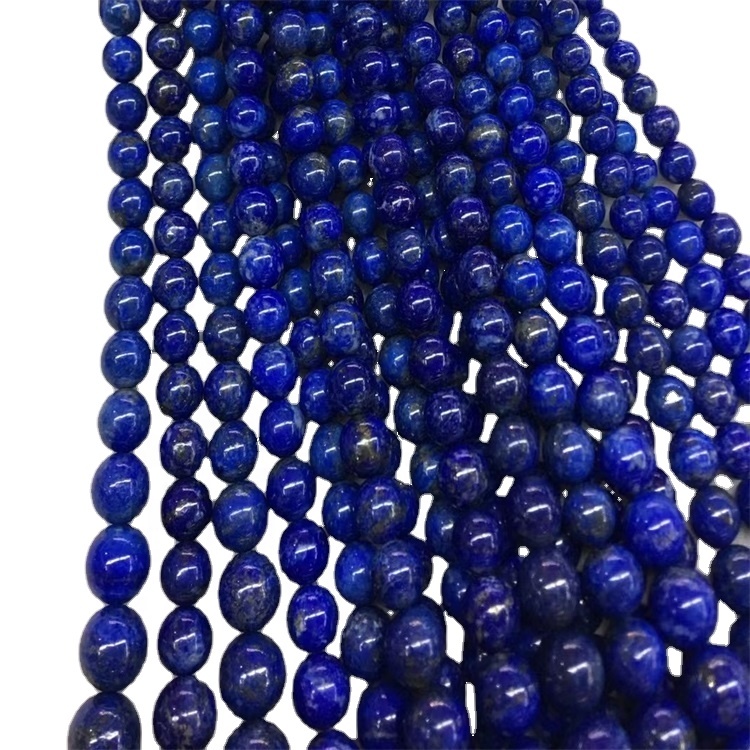 Высокая якасць аптовая лапіс Лазулі плоскай грушы пацеры ў Gemstone Lapis Lazuli пацеркі круглыя ​​свабодныя пацеры 9