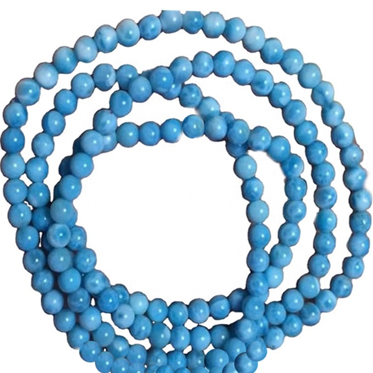 GIOIELLI DI PIETRA LARIMAR / BRACCIALE A MANUALE A HANDMADE LARIMAR Bracciale per perline per le donne Gioielli 32