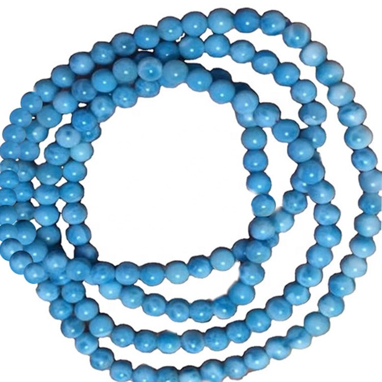 GIOIELLI DI PIETRA LARIMAR / BRACCIALE A MANUALE A HANDMADE LARIMAR Bracciale per perline per le donne Gioielli 34