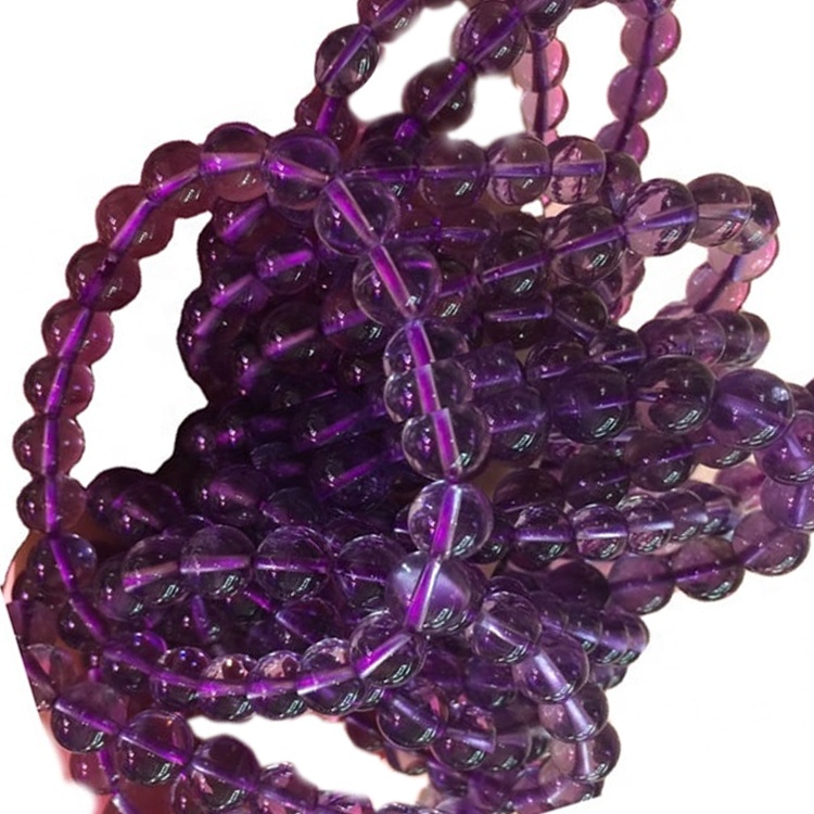 3 4 6 8 10 12 14 മില്ലീമീറ്റർ അമേത്തിസ്റ്റ് റ round ണ്ട് ബീഡുകൾ ബ്രാസെലെസ് ഹോട്ട്-സെയിൽ 36