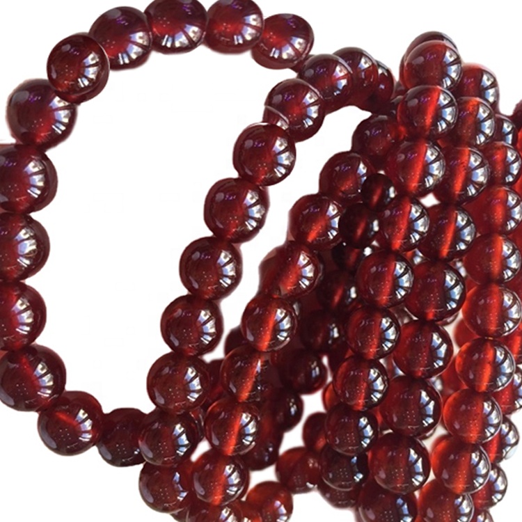 Pietra preziosa grezza lucida naturale del granato rosso per la creazione di gioielli 32