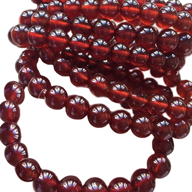 Pietra preziosa grezza lucida naturale del granato rosso per la creazione di gioielli 34