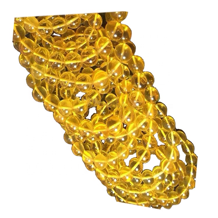 Hot String Wholesales Gems Gems Beads Amber Round Perline per collana 30