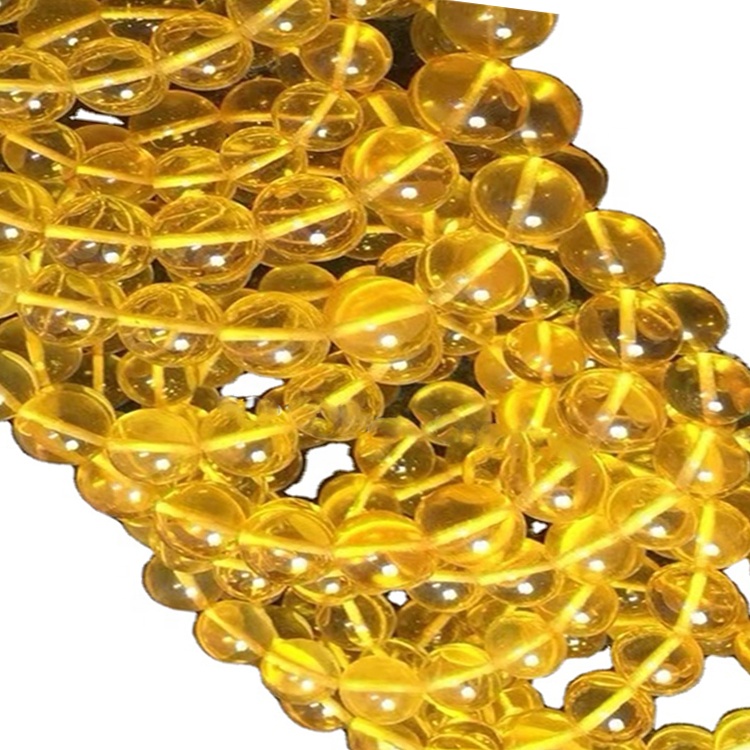 Hot String Wholesales Gems Gems Beads Amber Round Perline per collana 32