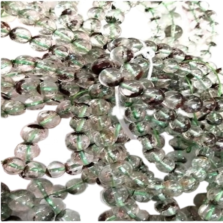 Tehase otse teha hulgimüük looduslik kummitus-fantomkvarts ümmargused helmed suunda 32