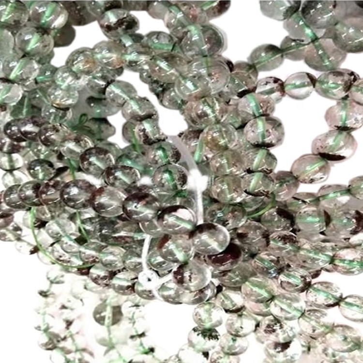 Tehase otse teha hulgimüük looduslik kummitus-fantomkvarts ümmargused helmed suunda 34