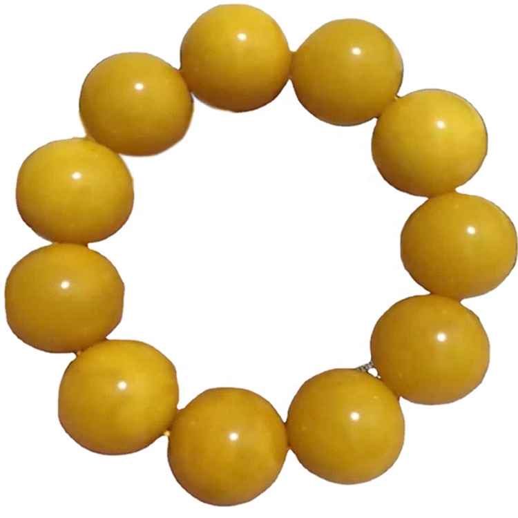 Fornitore cinese di alta qualità e di alta qualità perline rotonde di grandi dimensioni gioielli del braccialetto ambra 23