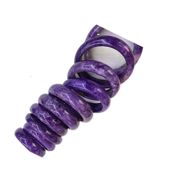 गोल आकार चारोइट बांगले घाऊक रिअल रशियन चॅरोइट बांगले नैसर्गिक रिअल रशियन चारोइट बांगले 38