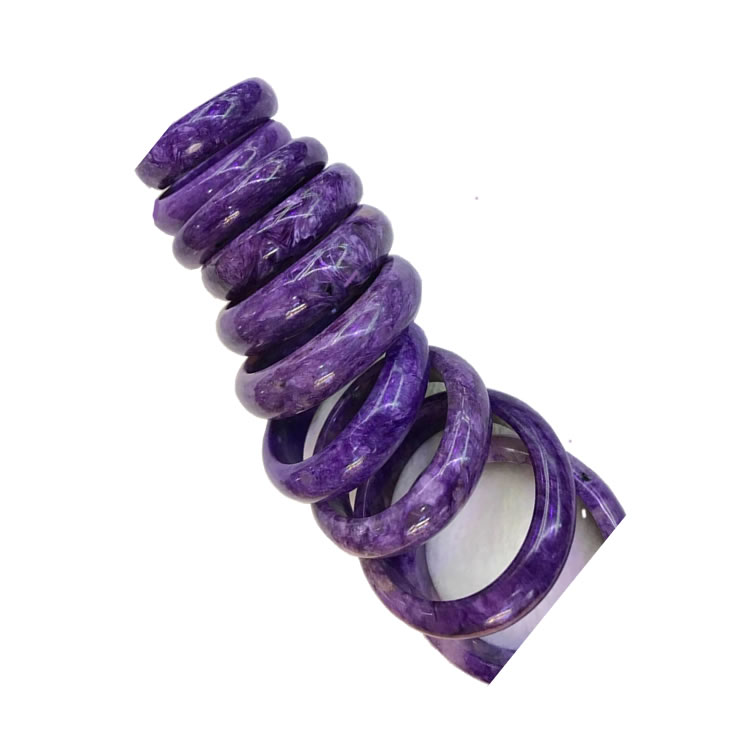 गोल आकार चारोइट बांगले घाऊक रिअल रशियन चॅरोइट बांगले नैसर्गिक रिअल रशियन चारोइट बांगले 36