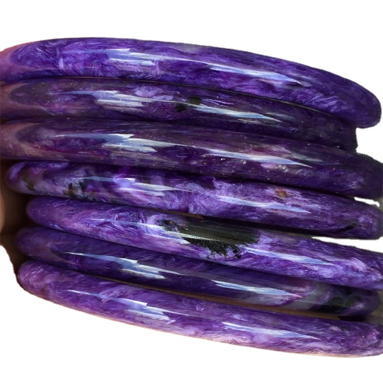 Naturalna Bransoletka w Charoite Różna jakość i rozmiar Wykonaj Hurtownie Oszałamiająca naturalna ciemna fioletowa branga 39