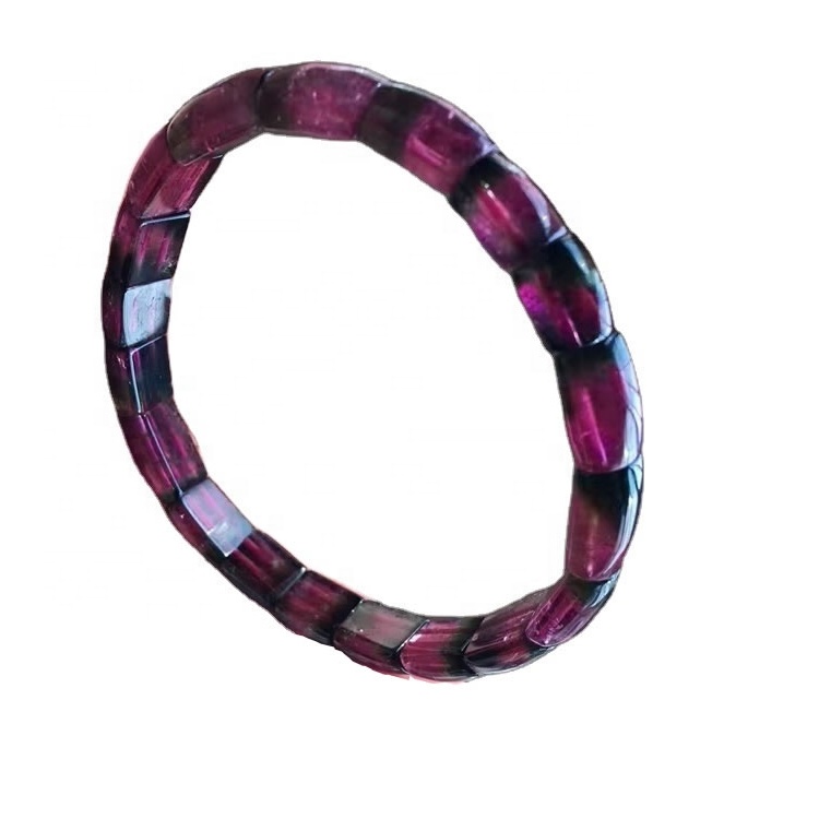 Borong Faceted Natural Colorful Tourmaline Bangle Gelang Gemstone Jualan Hangat 28