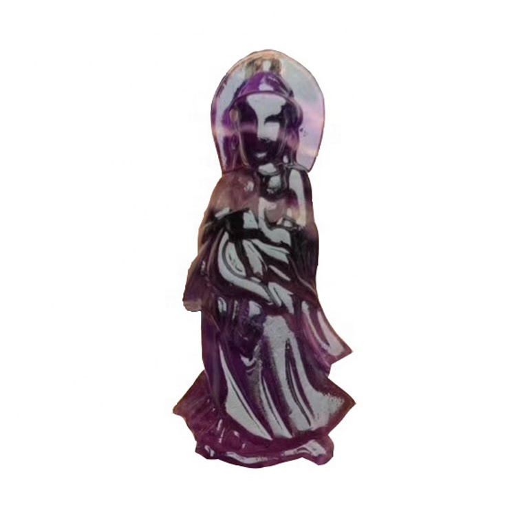 Fluorite crading buddha stare gem 45