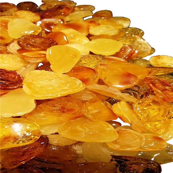 Amber alam daun perhiasan Handmade / Mawar Mirang Mogsc Warna Mogfer Mobil 37