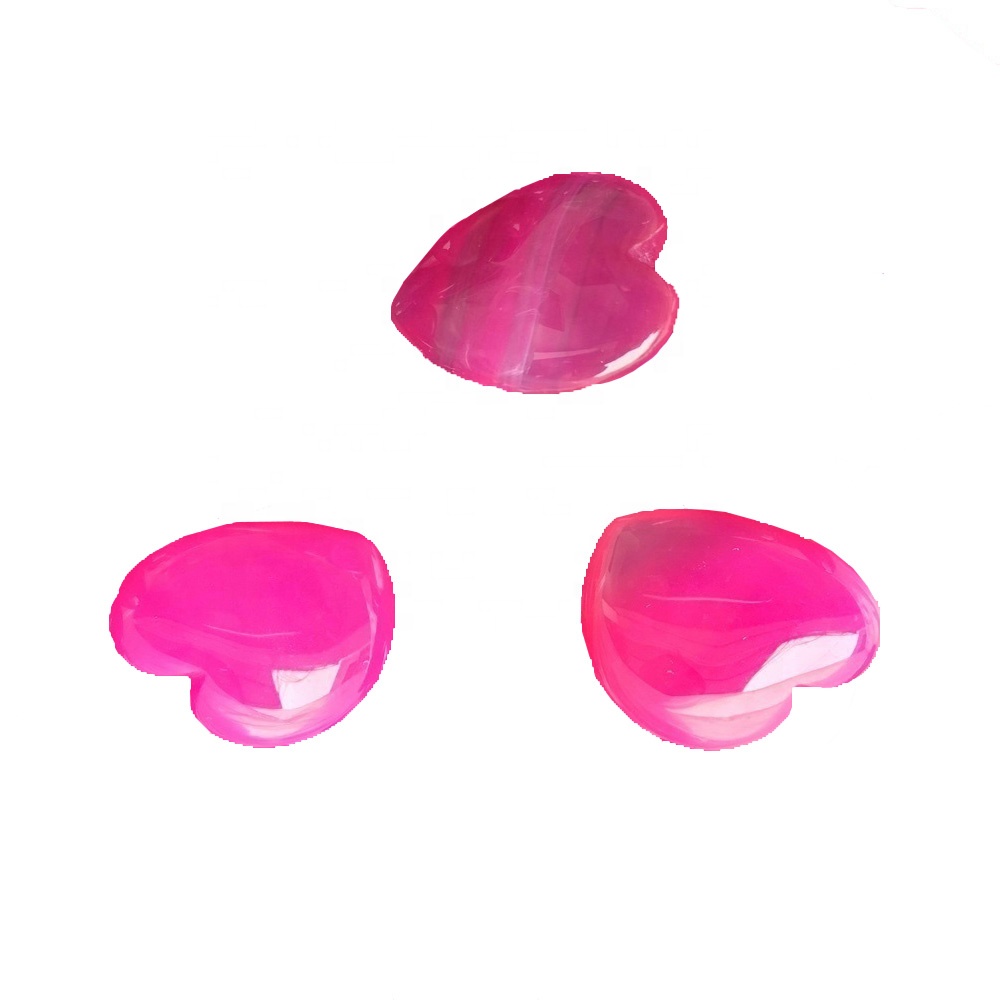 Агат у облику срца у облику срца Црвено Агате Цабоцхон лабав драгуљ 35