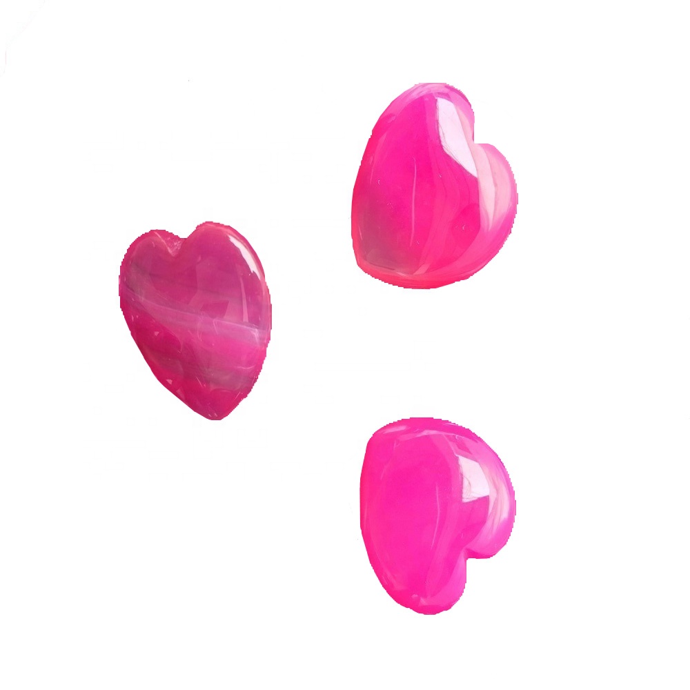 Агат у облику срца у облику срца Црвено Агате Цабоцхон лабав драгуљ 33