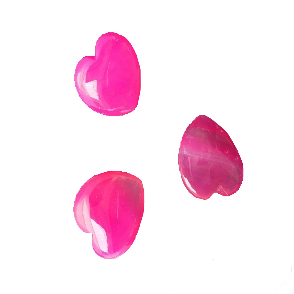 Агат у облику срца у облику срца Црвено Агате Цабоцхон лабав драгуљ 37