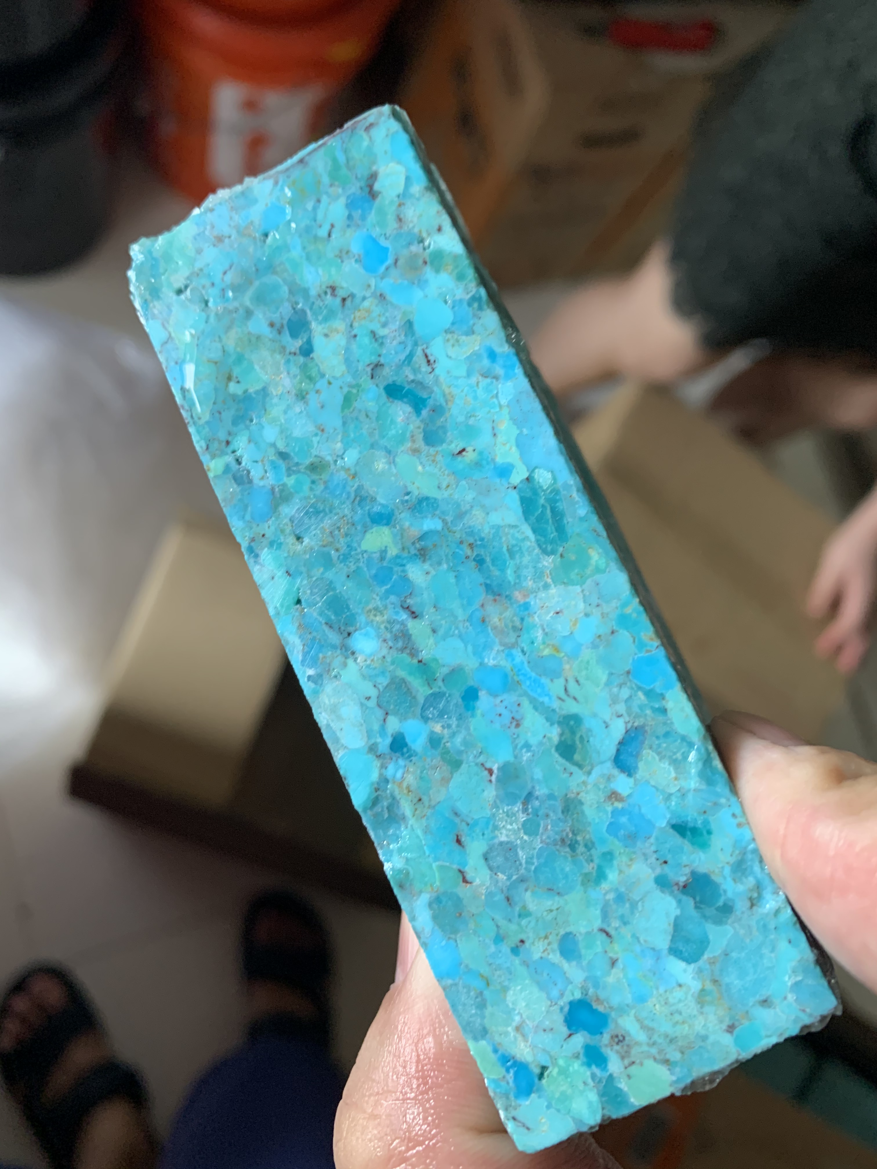 100% натуральний бірюзовий стиснутий шорсткий матеріал Mojave turquoise Cabochon Mohave Matrix Lose Gemstone 9
