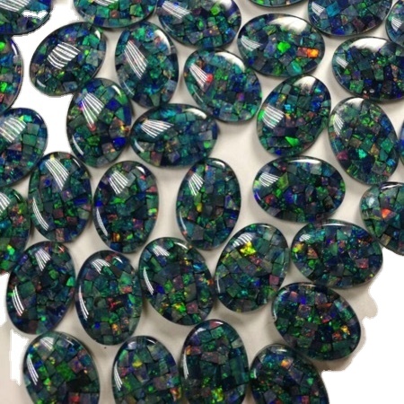 natuurlike bule kleur maksim opal cabochon 42